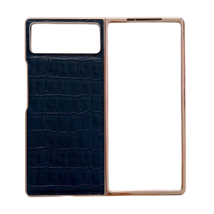Caja de teléfono de galvanoplastia de cuero genuino con textura de cocodrilo, For Samsung Galaxy A13 4G, For Samsung Galaxy A23 4G/5G, For Samsung Galaxy A33 5G, For Samsung Galaxy A53 5G, For Samsung Galaxy A73 5G, For Samsung Galaxy Z Flip3 5G       ...