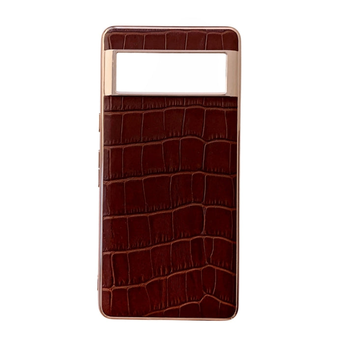 Caja de teléfono de galvanoplastia de cuero genuino con textura de cocodrilo, For Samsung Galaxy A13 4G, For Samsung Galaxy A23 4G/5G, For Samsung Galaxy A33 5G, For Samsung Galaxy A53 5G, For Samsung Galaxy A73 5G, For Samsung Galaxy Z Flip3 5G       ...