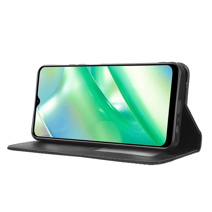 Caja de teléfono de cuero con textura retro con hebilla magnética, For Realme C33 4G, For T-Mobile Revvl 6 5G, For T-Mobile REVVL 6 Pro 5G, For vivo V25 5G /  X80 Lite, For vivo V25 Pro / S15 Pro, For vivo Y35 4G / Y22s 4G / Y22 4G 2022                ...