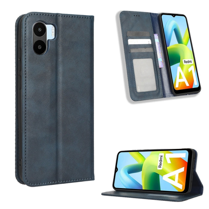 Caja de teléfono de cuero con textura retro con hebilla magnética, For Realme C33 4G, For T-Mobile Revvl 6 5G, For T-Mobile REVVL 6 Pro 5G, For vivo V25 5G /  X80 Lite, For vivo V25 Pro / S15 Pro, For vivo Y35 4G / Y22s 4G / Y22 4G 2022                ...