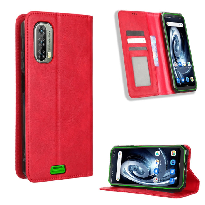 Caja de teléfono de cuero con textura retro con hebilla magnética, For Realme C33 4G, For T-Mobile Revvl 6 5G, For T-Mobile REVVL 6 Pro 5G, For vivo V25 5G /  X80 Lite, For vivo V25 Pro / S15 Pro, For vivo Y35 4G / Y22s 4G / Y22 4G 2022                ...