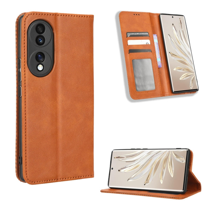 Caja de teléfono de cuero con textura retro con hebilla magnética, For Realme C33 4G, For T-Mobile Revvl 6 5G, For T-Mobile REVVL 6 Pro 5G, For vivo V25 5G /  X80 Lite, For vivo V25 Pro / S15 Pro, For vivo Y35 4G / Y22s 4G / Y22 4G 2022                ...