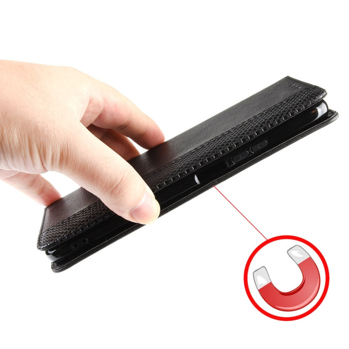 Caja de teléfono de cuero con textura retro con hebilla magnética, For Sony Xperia 5 IV, For Sharp Aquos Sense7 Plus, For iPhone 14 Plus, For Sharp Aquos Sense7, For iPhone 14 Pro Max, For Xiaomi 12T / Redmi K50 Ultra, For iPhone 14 Pro                ...