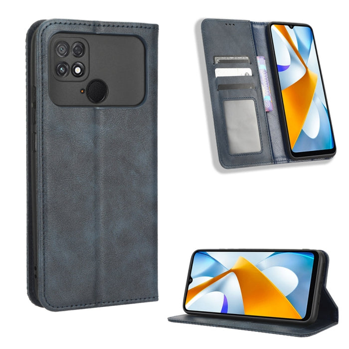 Caja de teléfono de cuero con textura retro con hebilla magnética, For Samsung Galaxy A23e / A23s / A23 5G JP, For Sony Xperia 5 IV, For Sharp Aquos Sense7 Plus, For iPhone 14 Plus, For Sharp Aquos Sense7, For iPhone 14 Pro Max                         ...