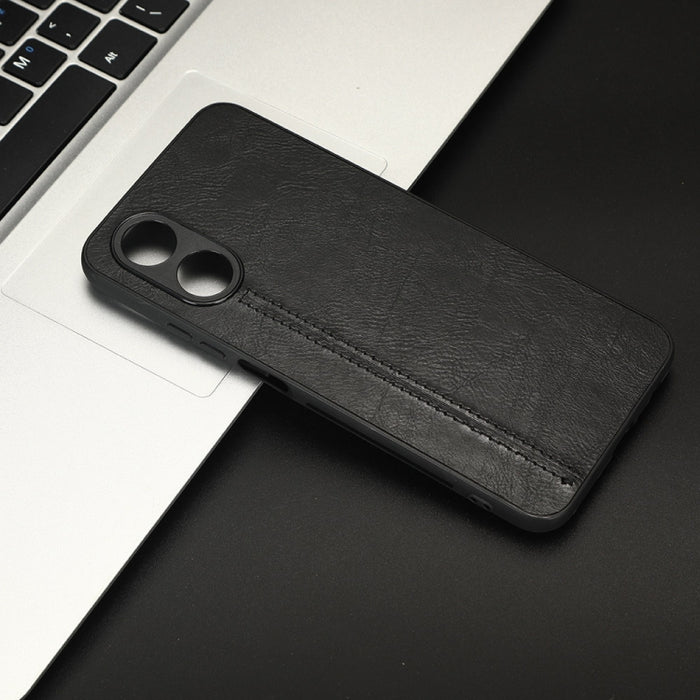 Coser vaca patrón piel PC + PU + TPU caja del teléfono, For OPPO A17, For Xiaomi Redmi A1, For Honor X8 5G/X6 5G/Play6C, For Samsung Galaxy A04 4G, For Xiaomi Poco M4 5G, For Xiaomi Poco M5 4G
