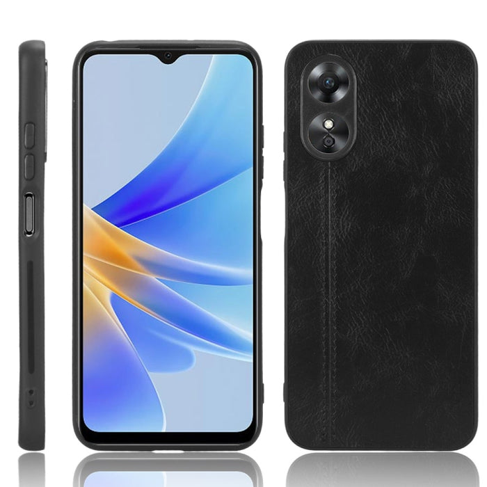 Coser vaca patrón piel PC + PU + TPU caja del teléfono, For OPPO A17, For Xiaomi Redmi A1, For Honor X8 5G/X6 5G/Play6C, For Samsung Galaxy A04 4G, For Xiaomi Poco M4 5G, For Xiaomi Poco M5 4G
