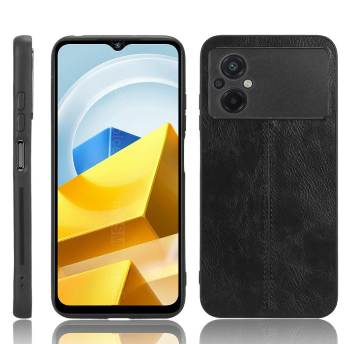 Coser vaca patrón piel PC + PU + TPU caja del teléfono, For OPPO A17, For Xiaomi Redmi A1, For Honor X8 5G/X6 5G/Play6C, For Samsung Galaxy A04 4G, For Xiaomi Poco M4 5G, For Xiaomi Poco M5 4G