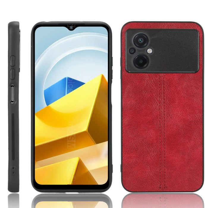 Coser vaca patrón piel PC + PU + TPU caja del teléfono, For OPPO A17, For Xiaomi Redmi A1, For Honor X8 5G/X6 5G/Play6C, For Samsung Galaxy A04 4G, For Xiaomi Poco M4 5G, For Xiaomi Poco M5 4G