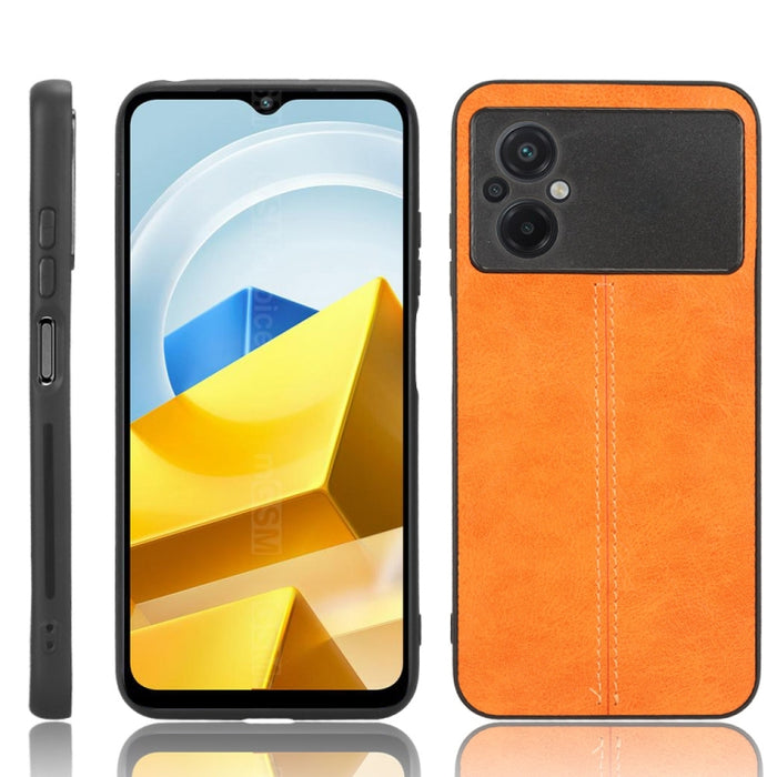 Coser vaca patrón piel PC + PU + TPU caja del teléfono, For OPPO A17, For Xiaomi Redmi A1, For Honor X8 5G/X6 5G/Play6C, For Samsung Galaxy A04 4G, For Xiaomi Poco M4 5G, For Xiaomi Poco M5 4G