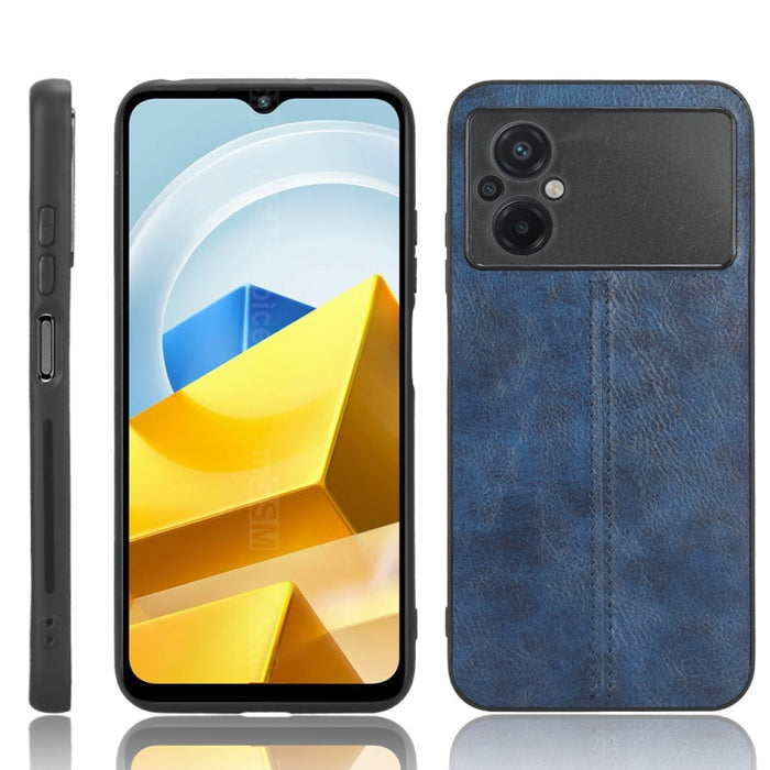 Coser vaca patrón piel PC + PU + TPU caja del teléfono, For OPPO A17, For Xiaomi Redmi A1, For Honor X8 5G/X6 5G/Play6C, For Samsung Galaxy A04 4G, For Xiaomi Poco M4 5G, For Xiaomi Poco M5 4G