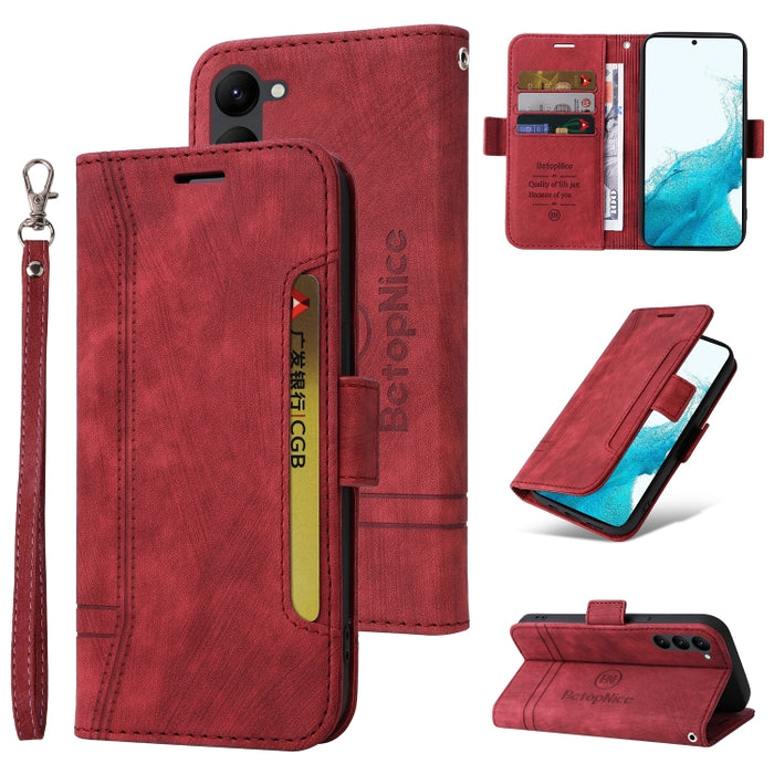 BETOPNICE Estuche de cuero con hebilla de doble cara para teléfono, For Xiaomi 12T / 12T Pro / K50 Ultra, For Xiaomi Redmi A1 4G, For Huawei nova Y70 / Y70 Plus / Enjoy 50, For Huawei nova Y90 / Enjoy 50 Pro, For Samsung Galaxy A14 5G                  ...