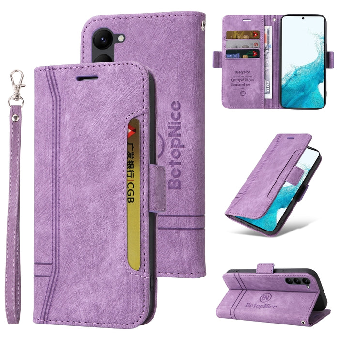 BETOPNICE Estuche de cuero con hebilla de doble cara para teléfono, For Xiaomi 12T / 12T Pro / K50 Ultra, For Xiaomi Redmi A1 4G, For Huawei nova Y70 / Y70 Plus / Enjoy 50, For Huawei nova Y90 / Enjoy 50 Pro, For Samsung Galaxy A14 5G                  ...
