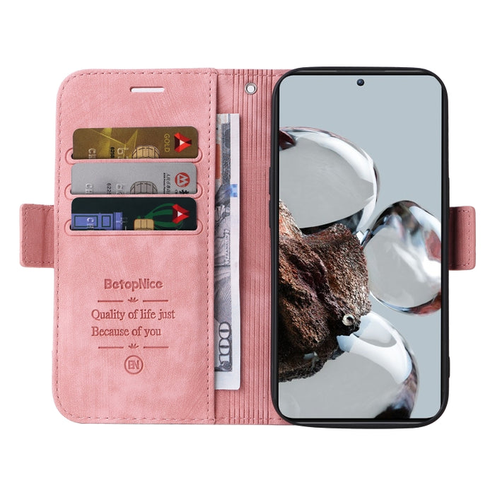 BETOPNICE Estuche de cuero con hebilla de doble cara para teléfono, For Xiaomi 12T / 12T Pro / K50 Ultra, For Xiaomi Redmi A1 4G, For Huawei nova Y70 / Y70 Plus / Enjoy 50, For Huawei nova Y90 / Enjoy 50 Pro, For Samsung Galaxy A14 5G                  ...