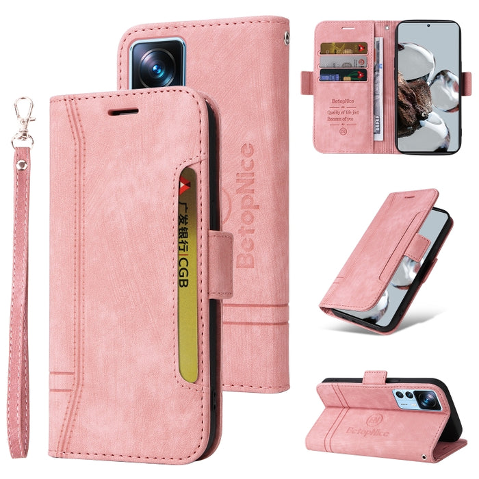 BETOPNICE Estuche de cuero con hebilla de doble cara para teléfono, For Xiaomi 12T / 12T Pro / K50 Ultra, For Xiaomi Redmi A1 4G, For Huawei nova Y70 / Y70 Plus / Enjoy 50, For Huawei nova Y90 / Enjoy 50 Pro, For Samsung Galaxy A14 5G                  ...