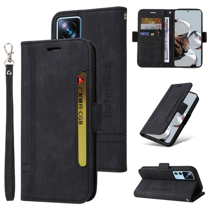 BETOPNICE Estuche de cuero con hebilla de doble cara para teléfono, For Xiaomi 12T / 12T Pro / K50 Ultra, For Xiaomi Redmi A1 4G, For Huawei nova Y70 / Y70 Plus / Enjoy 50, For Huawei nova Y90 / Enjoy 50 Pro, For Samsung Galaxy A14 5G                  ...