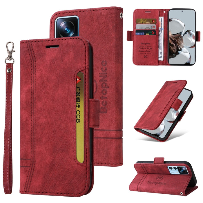 BETOPNICE Estuche de cuero con hebilla de doble cara para teléfono, For Xiaomi 12T / 12T Pro / K50 Ultra, For Xiaomi Redmi A1 4G, For Huawei nova Y70 / Y70 Plus / Enjoy 50, For Huawei nova Y90 / Enjoy 50 Pro, For Samsung Galaxy A14 5G                  ...