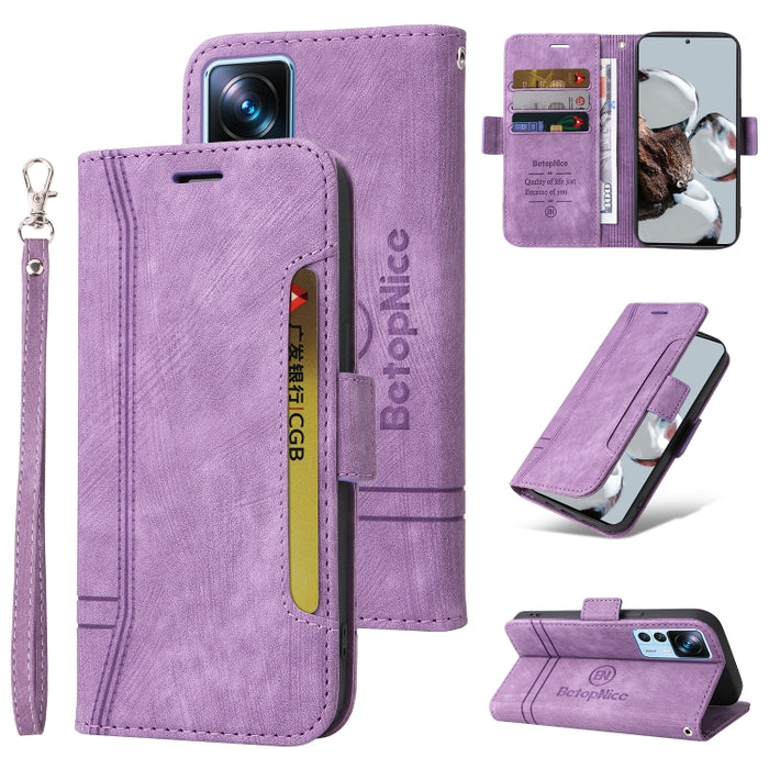 BETOPNICE Estuche de cuero con hebilla de doble cara para teléfono, For Xiaomi 12T / 12T Pro / K50 Ultra, For Xiaomi Redmi A1 4G, For Huawei nova Y70 / Y70 Plus / Enjoy 50, For Huawei nova Y90 / Enjoy 50 Pro, For Samsung Galaxy A14 5G                  ...