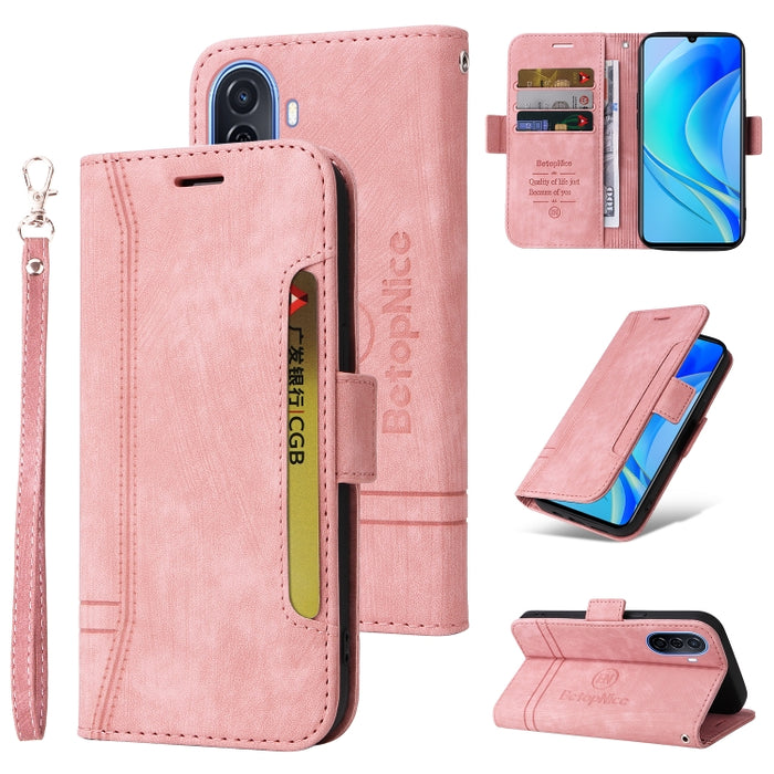 BETOPNICE Estuche de cuero con hebilla de doble cara para teléfono, For Xiaomi 12T / 12T Pro / K50 Ultra, For Xiaomi Redmi A1 4G, For Huawei nova Y70 / Y70 Plus / Enjoy 50, For Huawei nova Y90 / Enjoy 50 Pro, For Samsung Galaxy A14 5G                  ...