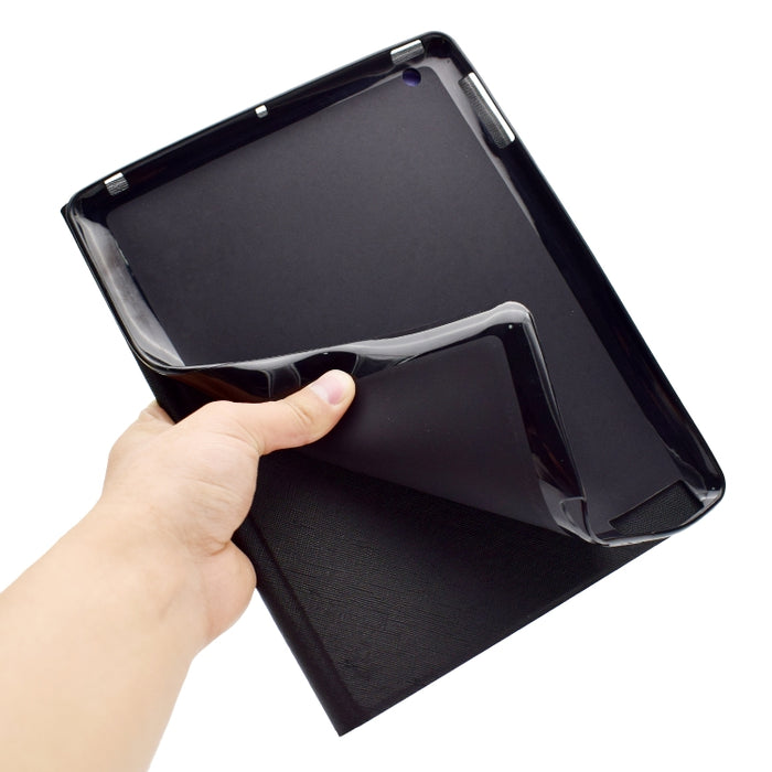 Estuche de pluma plano izquierdo derecho prensado eléctrico con cubierta de bolígrafo con función de suspensión y ranura para tarjeta y soporte