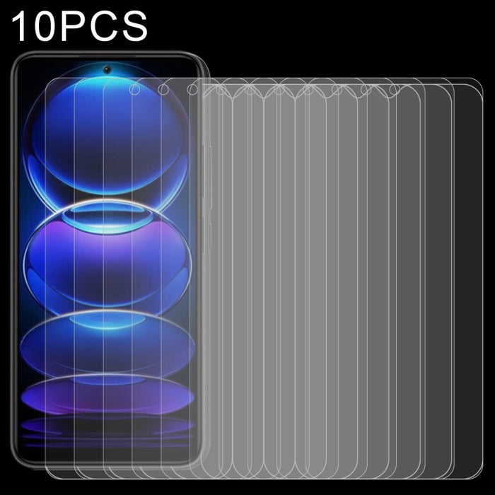 10pcs 0.26mm 9H 2.5D Película de vidrio templado, For Xiaomi Redmi Note 12 China / Note 12 Global (10 PCS), For Xiaomi Redmi Note 12 Pro / 12 Pro+ / 12 Explorer / Note 12 Pro Speed (10 PCS)