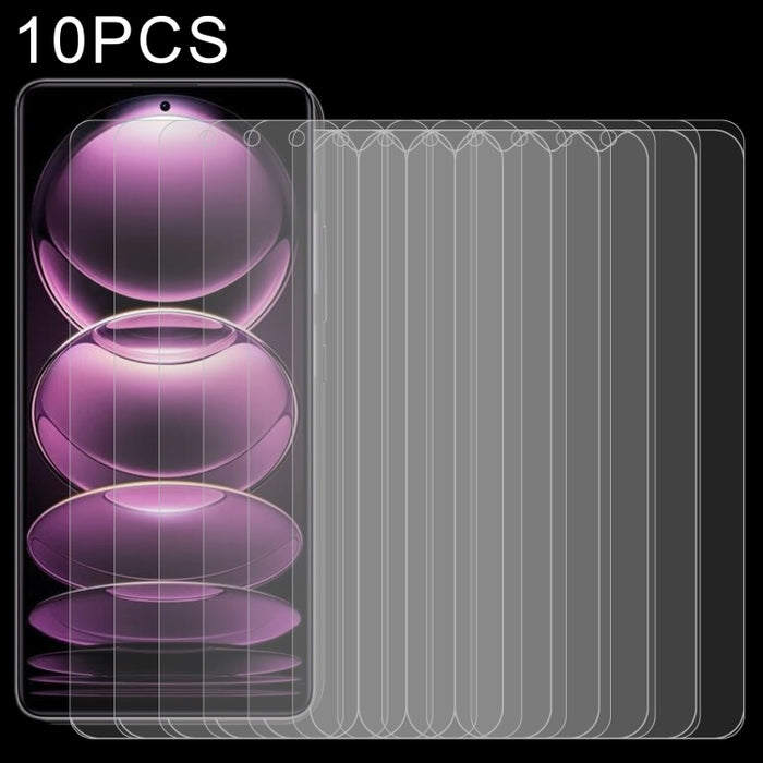 10pcs 0.26mm 9H 2.5D Película de vidrio templado, For Xiaomi Redmi Note 12 China / Note 12 Global (10 PCS), For Xiaomi Redmi Note 12 Pro / 12 Pro+ / 12 Explorer / Note 12 Pro Speed (10 PCS)
