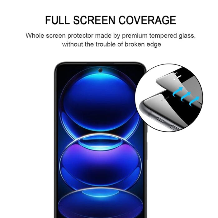 Pegamento completo Protector de pantalla de cubierta completa Película de vidrio templado, For Xiaomi Redmi Note 12 China (1 PC), For Xiaomi Redmi Note 12 Pro / 12 Pro+ / 12 Explorer / Note 12 Pro Speed (1 PC)