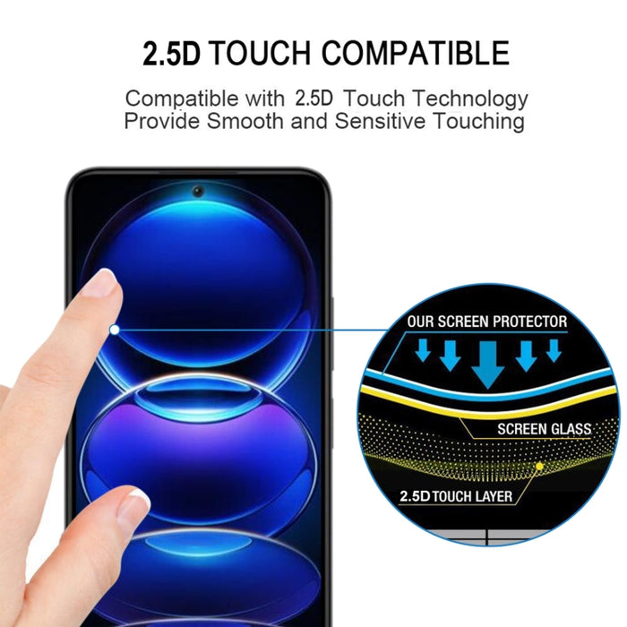 Pegamento completo Protector de pantalla de cubierta completa Película de vidrio templado, For Xiaomi Redmi Note 12 China (1 PC), For Xiaomi Redmi Note 12 Pro / 12 Pro+ / 12 Explorer / Note 12 Pro Speed (1 PC)