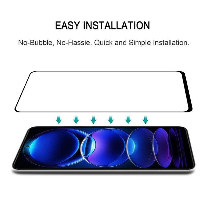 Pegamento completo Protector de pantalla de cubierta completa Película de vidrio templado, For Xiaomi Redmi Note 12 China (1 PC), For Xiaomi Redmi Note 12 Pro / 12 Pro+ / 12 Explorer / Note 12 Pro Speed (1 PC)