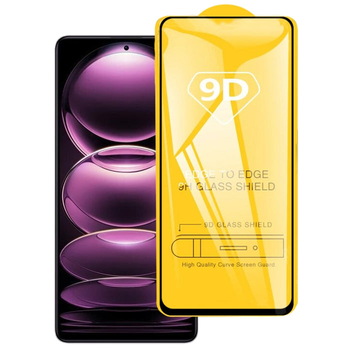 Película de vidrio templado de pantalla completa con pegamento completo 9D, For Xiaomi Redmi Note 12 China / Note 12 Global (1 PC), For Xiaomi Redmi Note 12 Pro / 12 Pro+ / 12 Explorer / Note 12 Pro Speed (1 PC)
