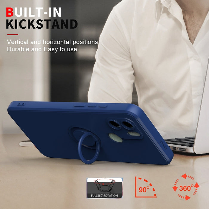Funda de teléfono de silicona TPU con soporte de anillo, For Xiaomi Redmi A1, For Samsung Galaxy S23 ultra 5G