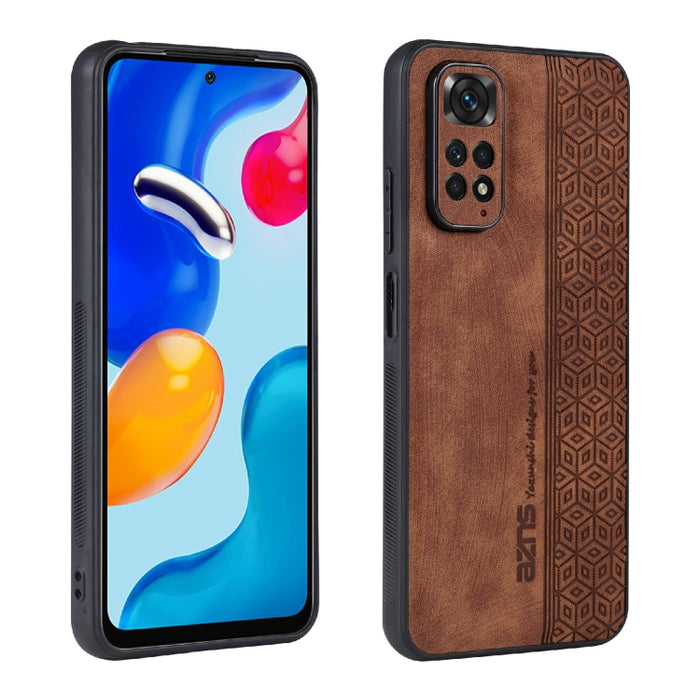 Estuche para teléfono con sensación de piel en relieve AZNS 3D, For Xiaomi Redmi Note 11S/Note 11 Global