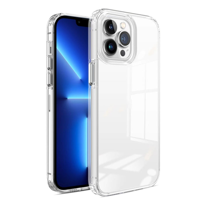 Caja de teléfono TPU de acrílico transparente alto