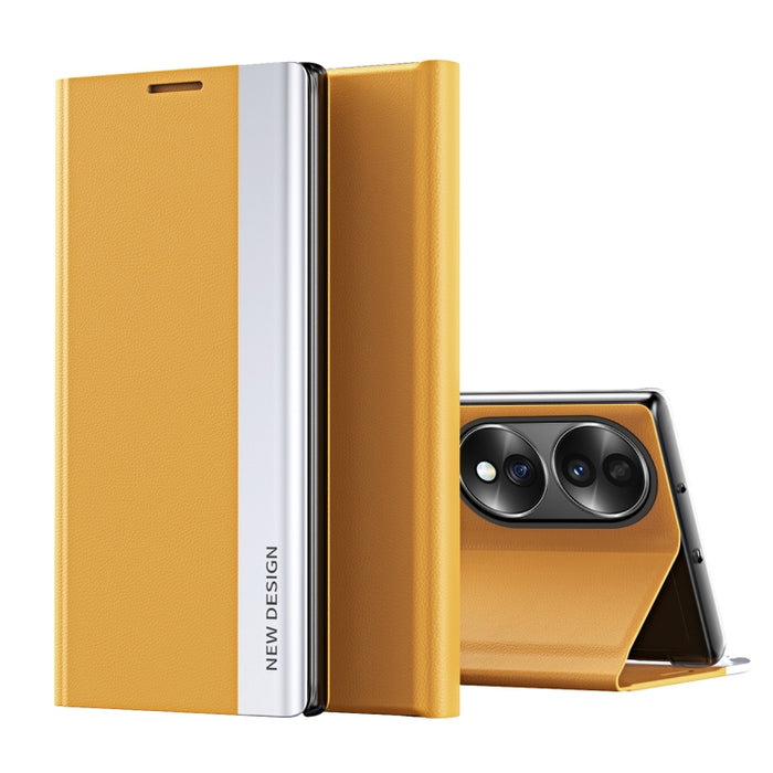 Caja de teléfono de cuero magnético galvanizado lateral, For OPPO Reno8, For Honor 70, For Xiaomi 12T / 12T Pro / Redmi K50 Ultra
