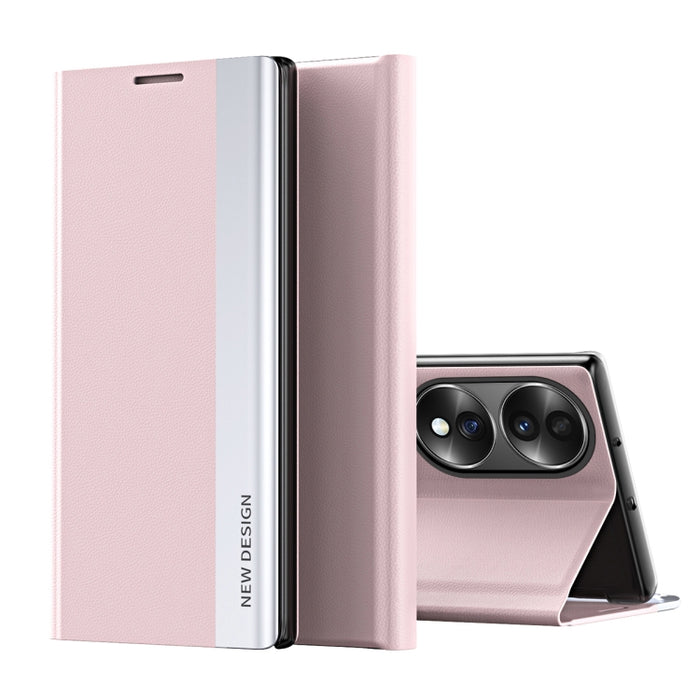 Caja de teléfono de cuero magnético galvanizado lateral, For OPPO Reno8, For Honor 70, For Xiaomi 12T / 12T Pro / Redmi K50 Ultra