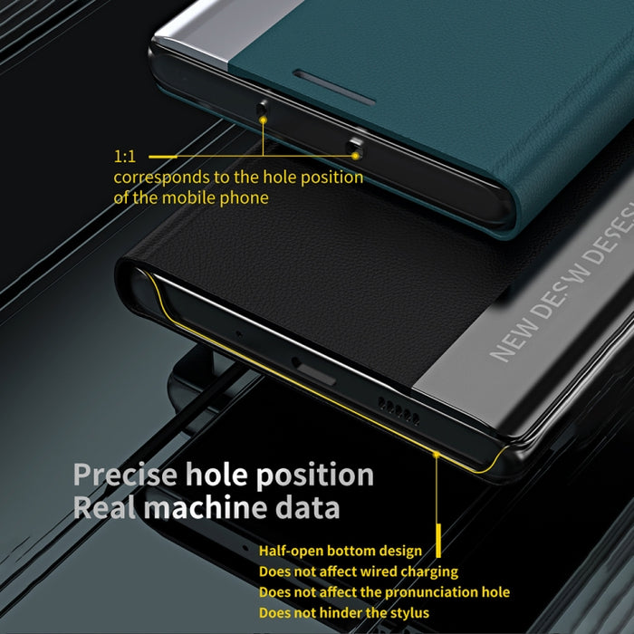 Caja de teléfono de cuero magnético galvanizado lateral, For OPPO Reno8, For Honor 70, For Xiaomi 12T / 12T Pro / Redmi K50 Ultra