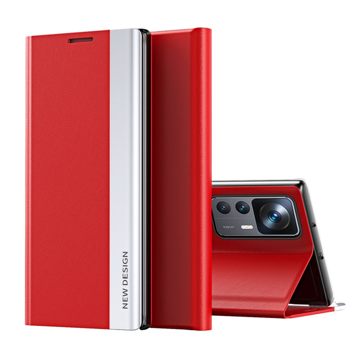 Caja de teléfono de cuero magnético galvanizado lateral, For OPPO Reno8, For Honor 70, For Xiaomi 12T / 12T Pro / Redmi K50 Ultra