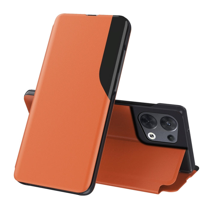 Estuche para teléfono con tapa de cuero con pantalla lateral, For OPPO Reno8, For Honor 70, For Xiaomi Redmi A1, For Xiaomi 12T / 12T Pro / Redmi K50 Ultra