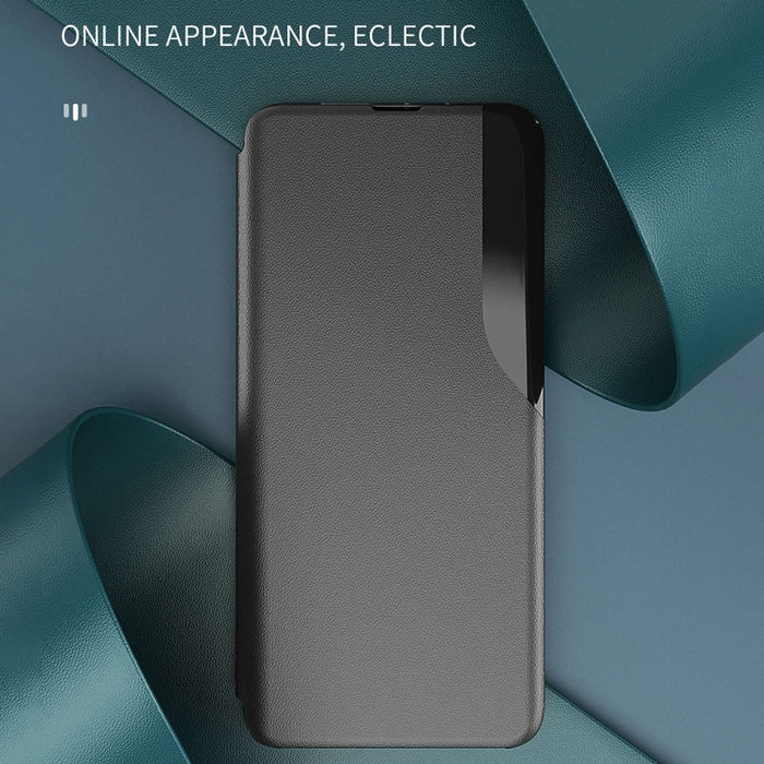 Estuche para teléfono con tapa de cuero con pantalla lateral, For OPPO Reno8, For Honor 70, For Xiaomi Redmi A1, For Xiaomi 12T / 12T Pro / Redmi K50 Ultra