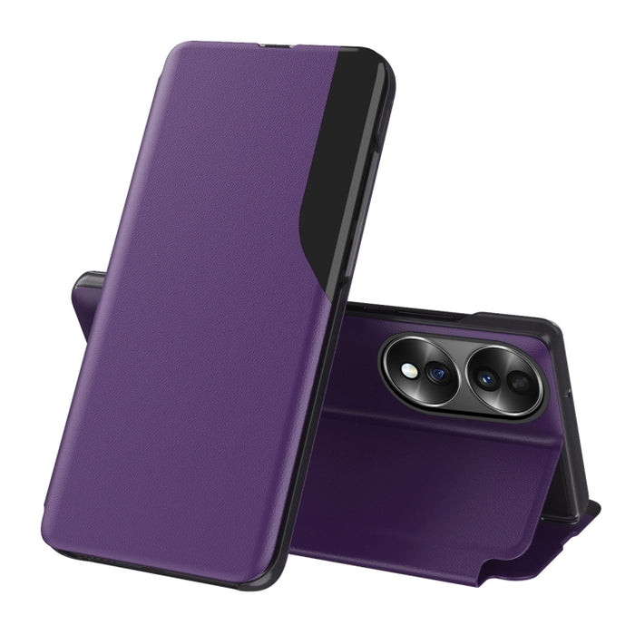 Estuche para teléfono con tapa de cuero con pantalla lateral, For OPPO Reno8, For Honor 70, For Xiaomi Redmi A1, For Xiaomi 12T / 12T Pro / Redmi K50 Ultra