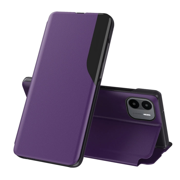 Estuche para teléfono con tapa de cuero con pantalla lateral, For OPPO Reno8, For Honor 70, For Xiaomi Redmi A1, For Xiaomi 12T / 12T Pro / Redmi K50 Ultra