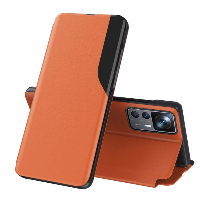 Estuche para teléfono con tapa de cuero con pantalla lateral, For OPPO Reno8, For Honor 70, For Xiaomi Redmi A1, For Xiaomi 12T / 12T Pro / Redmi K50 Ultra