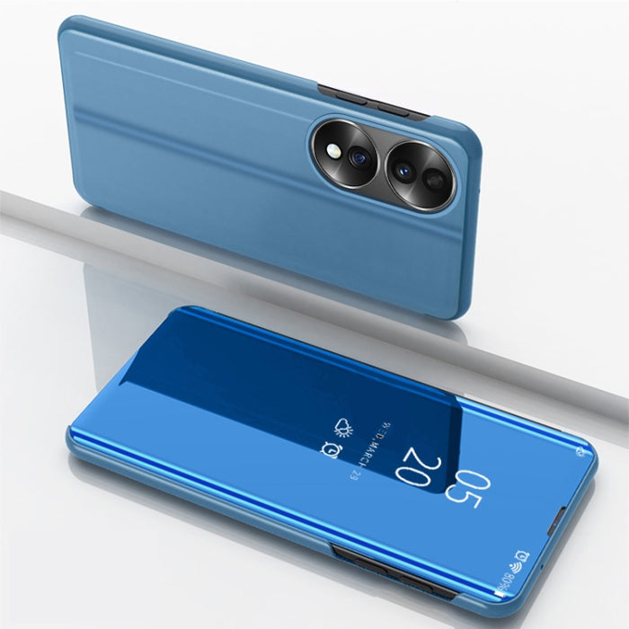 Estuche para teléfono de cuero con tapa horizontal con espejo plateado y soporte, For Honor 70, For Xiaomi Redmi A1, For Xiaomi 12T / 12T Pro / Redmi K50 Ultra