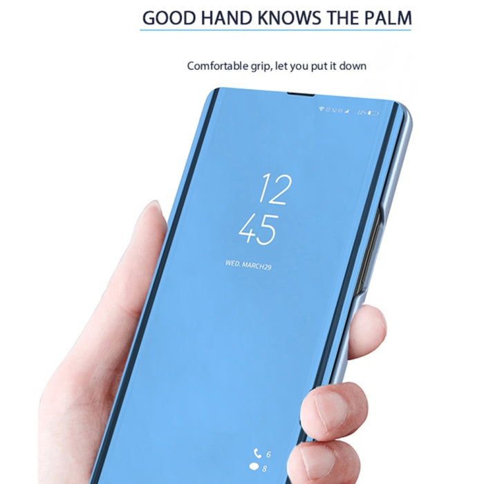 Estuche para teléfono de cuero con tapa horizontal con espejo plateado y soporte, For Honor 70, For Xiaomi Redmi A1, For Xiaomi 12T / 12T Pro / Redmi K50 Ultra