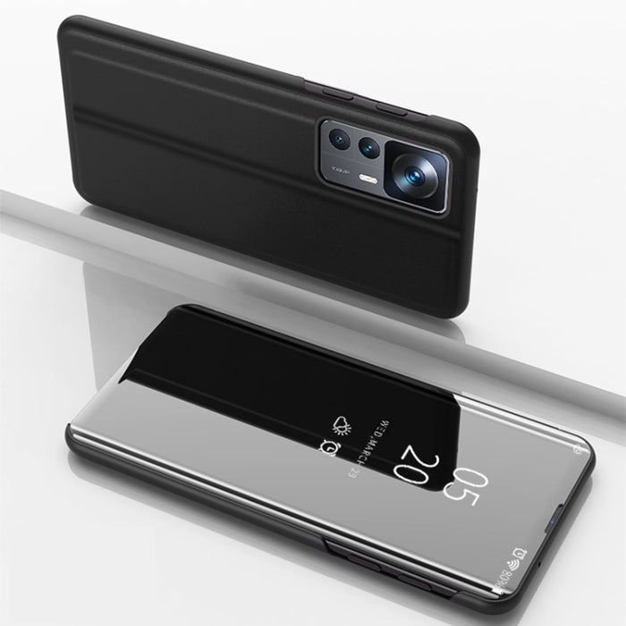 Estuche para teléfono de cuero con tapa horizontal con espejo plateado y soporte, For Honor 70, For Xiaomi Redmi A1, For Xiaomi 12T / 12T Pro / Redmi K50 Ultra