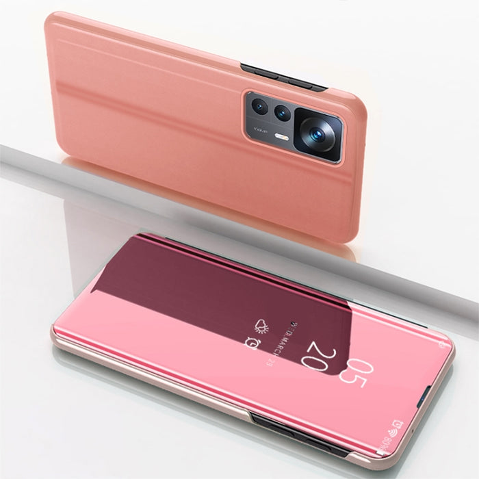 Estuche para teléfono de cuero con tapa horizontal con espejo plateado y soporte, For Honor 70, For Xiaomi Redmi A1, For Xiaomi 12T / 12T Pro / Redmi K50 Ultra