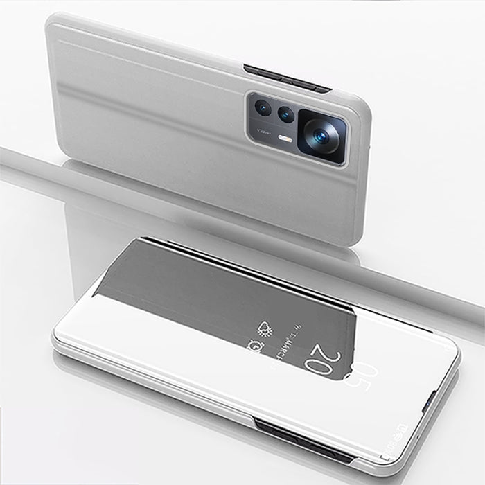 Estuche para teléfono de cuero con tapa horizontal con espejo plateado y soporte, For Honor 70, For Xiaomi Redmi A1, For Xiaomi 12T / 12T Pro / Redmi K50 Ultra