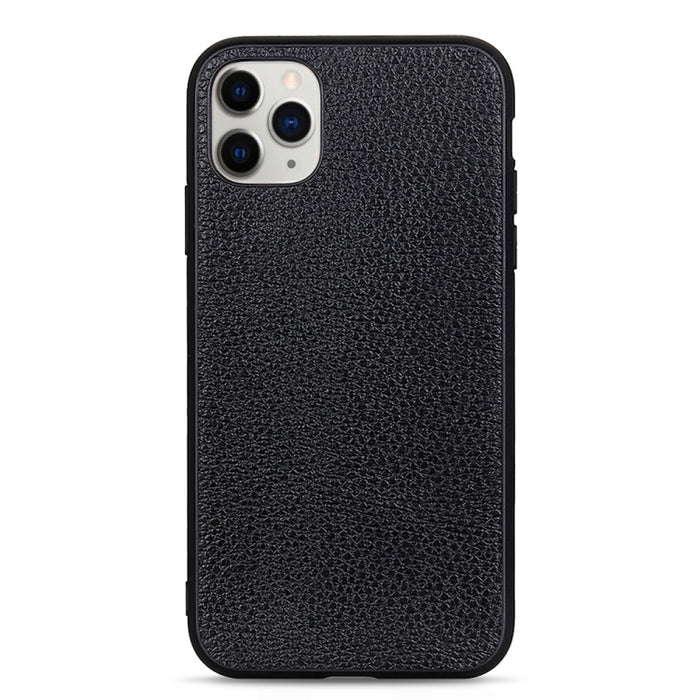 Estuche protector plegable de cuero genuino con textura de Litchi, For iPhone 11, For iPhone 11 Pro Max