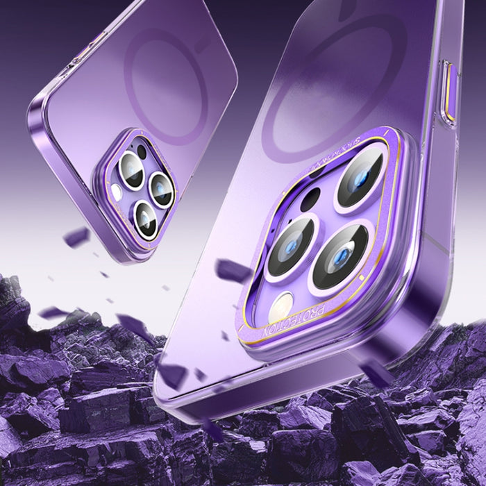 Estuche para teléfono Magsafe Magnetic Crystal Frosted Series