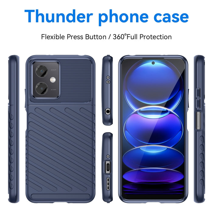 Estuche protector de teléfono suave TPU a prueba de golpes Thunderbolt, For Xiaomi Redmi Note 12 China
