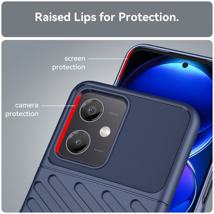 Estuche protector de teléfono suave TPU a prueba de golpes Thunderbolt, For Xiaomi Redmi Note 12 China